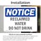 Signmission Reclaimed Water Do Not Drink, 5 in W x Rectangle, Vinyl Decal OS-2PACK-NS-D-35-L-17994 - alternate 2